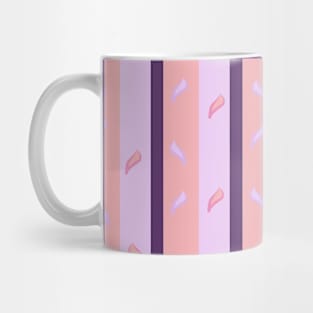 Pattern of stripes and flowers Mug